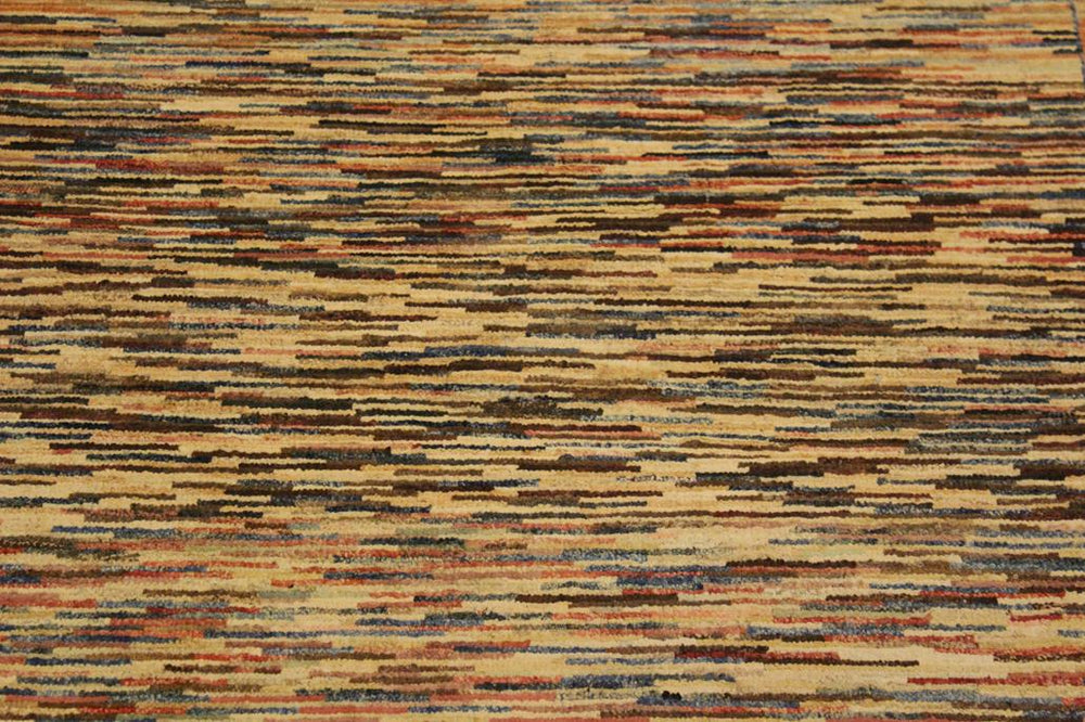 handmade Modern Gabbeh Blue Beige Hand Knotted RECTANGLE 100% WOOL area rug 3 X5