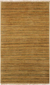 handmade Modern Gabbeh Beige Green Hand Knotted RECTANGLE 100% WOOL area rug 3 X5