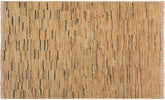 handmade Modern Gabbeh Beige Orange Hand Knotted RECTANGLE 100% WOOL area rug 3' x 4'