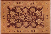 handmade Traditional Antique Maroon Lt. Gold Hand Knotted RECTANGLE 100% WOOL area rug 8x10