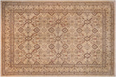 handmade Transitional Kafkaz Lt. Tan Brown Hand Knotted RECTANGLE 100% WOOL area rug 14' x 18'