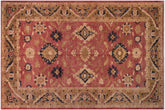 handmade Traditional Kafkaz Rust Olive Green Hand Knotted RECTANGLE 100% WOOL area rug 12x18