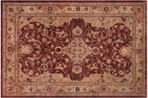 handmade Traditional Kafkaz Aubergine Tan Hand Knotted RECTANGLE 100% WOOL area rug 12' x 17'