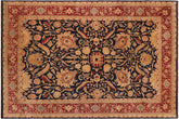Traditional Sultanabad Carolee Blue Red Hand Knotted Area rugs 10X14