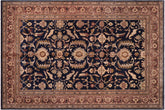 handmade Transitional Kafkaz Blue Rust Hand Knotted RECTANGLE 100% WOOL area rug 13' x 16'