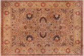 handmade Transitional Agra Tan Lt. Tan Hand Knotted RECTANGLE 100% WOOL area rug 12x16