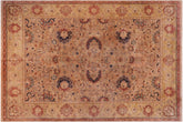 handmade Transitional Agra Tan Lt. Tan Hand Knotted RECTANGLE 100% WOOL area rug 12 x 16