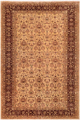 handmade Transitional Kafkaz Lt. Gold Brown Hand Knotted RECTANGLE 100% WOOL area rug 10X16