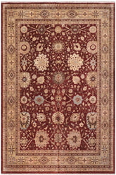 handmade Traditional Kafkaz Red Lt. Green Hand Knotted RECTANGLE 100% WOOL area rug 12X15