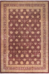 handmade Traditional Design Red Red Hand Knotted RECTANGLE 100% WOOL area rug 12'X19'