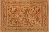 Traditional Kaffas Karri Green Rust Hand Knotted Area rugs 10X14