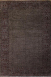 A02863,10 0"x13 8",Over Dyed ,10x14,Grey,DRK. RED,Hand-knotted ,Pakistan ,100% Wool ,Rectangle ,652671149276