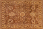 handmade Traditional Antique Gold Lt. Gold Hand Knotted RECTANGLE 100% WOOL area rug 8' x 10'