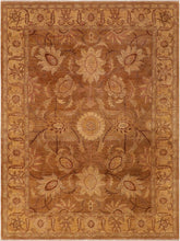 handmade Traditional Antique Gold Lt. Gold Hand Knotted RECTANGLE 100% WOOL area rug 8x10