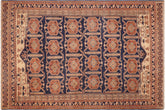 handmade Transitional Antique Blue Beige Hand Knotted RECTANGLE 100% WOOL area rug 6' x 9'
