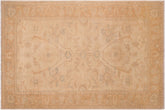 handmade Traditional Kafkaz Tan Gold Hand Knotted RECTANGLE 100% WOOL area rug 6x9
