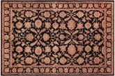 handmade Transitional Kafkaz Black Red Hand Knotted RECTANGLE 100% WOOL area rug 6' x 9'