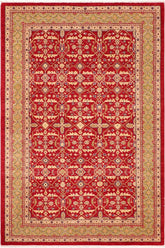 handmade Transitional Red Green Hand Knotted RECTANGLE 100% WOOL area rug 6X9