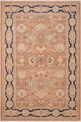 handmade Traditional Kafkaz Rose Blue Hand Knotted RECTANGLE 100% WOOL area rug 6X9