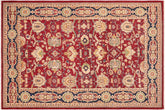 handmade Traditional Kafkaz Red Blue Hand Knotted RECTANGLE 100% WOOL area rug 6x9
