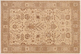 handmade Traditional Kafkaz Beige Tan Hand Knotted RECTANGLE 100% WOOL area rug 9x12