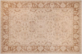 handmade Traditional Kafkaz Beige Brown Hand Knotted RECTANGLE 100% WOOL area rug 9x12