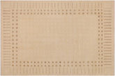 handmade Modern Kafkaz Beige Brown Hand Knotted RECTANGLE 100% WOOL area rug 9' x 12'