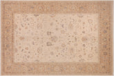 handmade Traditional Kafkaz Beige Tan Hand Knotted RECTANGLE 100% WOOL area rug 9x12