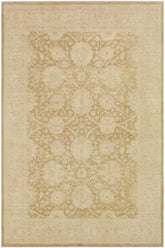 handmade Traditional Kafkaz Brown Beige Hand Knotted RECTANGLE 100% WOOL area rug 9X12