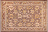 handmade Transitional Kafkaz Lt. Brown Beige Hand Knotted RECTANGLE 100% WOOL area rug 9' x 13'