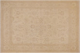 handmade Traditional Kafkaz Beige Beige Hand Knotted RECTANGLE 100% WOOL area rug 9x12