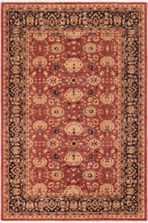 handmade Traditional Kafkaz Rust Blue Hand Knotted RECTANGLE 100% WOOL area rug 6X9