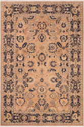 handmade Traditional Kafkaz Rose Blue Hand Knotted RECTANGLE 100% WOOL area rug 6X9