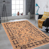 handmade Transitional Kafkaz Rose Blue Hand Knotted RECTANGLE 100% WOOL area rug 6 x 9