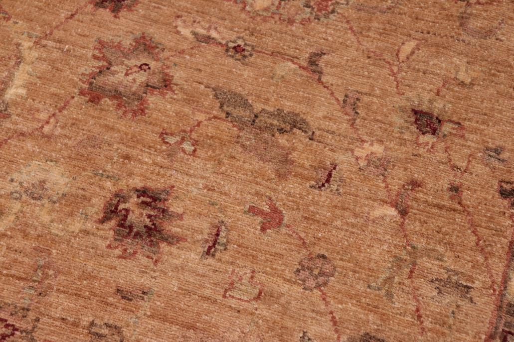 handmade Transitional Kafkaz Tan Red Hand Knotted RECTANGLE 100% WOOL area rug 6 x 9