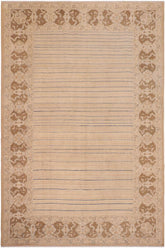 handmade Modern Gabbeh Multi Brown Hand Knotted RECTANGLE 100% WOOL area rug 10 X14