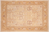 handmade Traditional Sarook Beige Orange Hand Knotted RECTANGLE 100% WOOL area rug 8'X10'