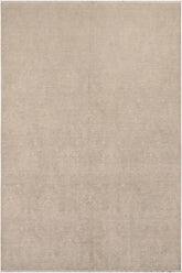 handmade Transitional Kafkaz Gray Tan Hand Knotted RECTANGLE WOOL&SILK area rug 8X10