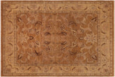 handmade Traditional Antique Copper Tan Hand Knotted RECTANGLE 100% WOOL area rug 8x9
