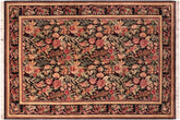 handmade Transitional Basarabian Black Red Hand Knotted RECTANGLE 100% WOOL area rug 6x9