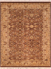handmade Traditional Regular Brown Taupe Hand Knotted RECTANGLE 100% WOOL area rug 6x9