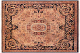handmade Traditional Angola Tan Blue Hand Knotted RECTANGLE 100% WOOL area rug 8x10