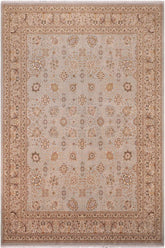 handmade Traditional Design Lt. Blue Tan Hand Knotted RECTANGLE 100% WOOL area rug 8'X10'