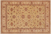handmade Traditional Kafkaz Tan Beige Hand Knotted RECTANGLE 100% WOOL area rug 9x12