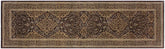 handmade Transitional Veg Dye Brown Gray Hand Knotted RUNNER 100% WOOL area rug 3'X11'