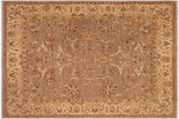 handmade Traditional Kafkaz Gray Tan Hand Knotted RECTANGLE 100% WOOL area rug 8x10