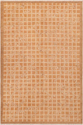 handmade Transitional Kafkaz Rust Tan Hand Knotted RECTANGLE 100% WOOL area rug 6X9