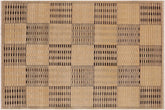 handmade Modern Gabbeh Green Tan Hand Knotted RECTANGLE 100% WOOL area rug 9' x 12'
