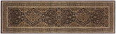 handmade Transitional Veg Dye Brown Tan Hand Knotted RUNNER 100% WOOL area rug 3'X12'