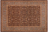 handmade Traditional Brown Lt. Blue Hand Knotted RECTANGLE 100% WOOL area rug 8'X10'